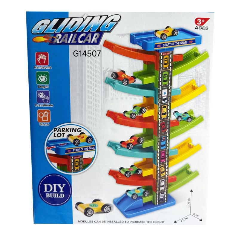 DIY Manual Sliding Car Ramp Track Set