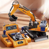2.4GHz RC Diecast Excavator With Smoke