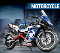426Pcs DIY Tech Lego Bricks Racing Bike 