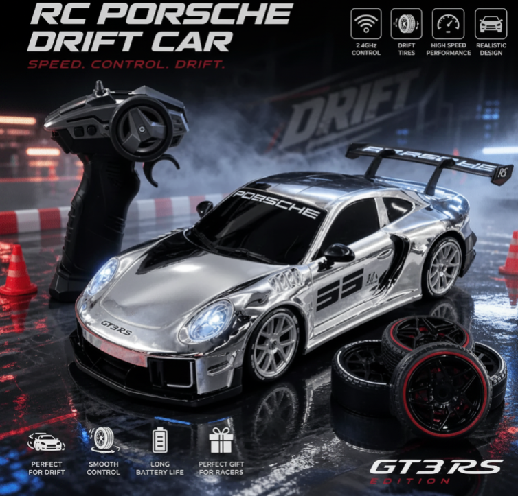 2.4G RC 4WD Porsche Drifting Car With Briefcase