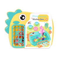 Kids Pretend Dinosaur Pumping Water Kitchen Sink