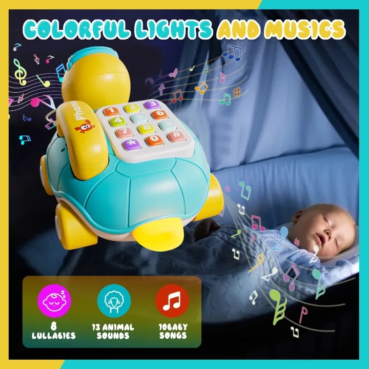 Kids Pull Along Turtle Musical Telephone