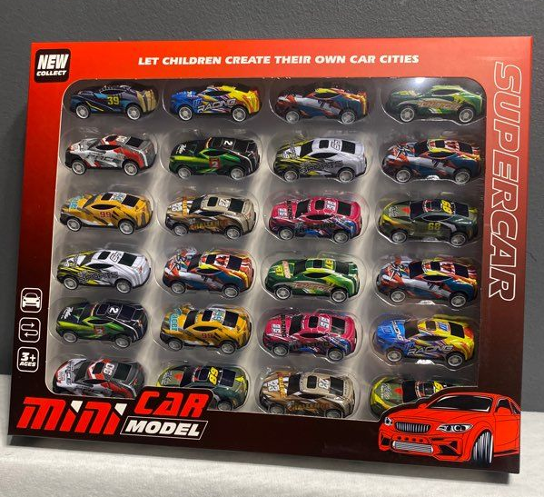 24Pcs Mini ABS Pullback Racing Cars