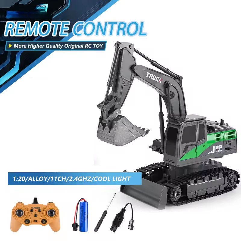 1:20 RC Alloy Excavator With Lights