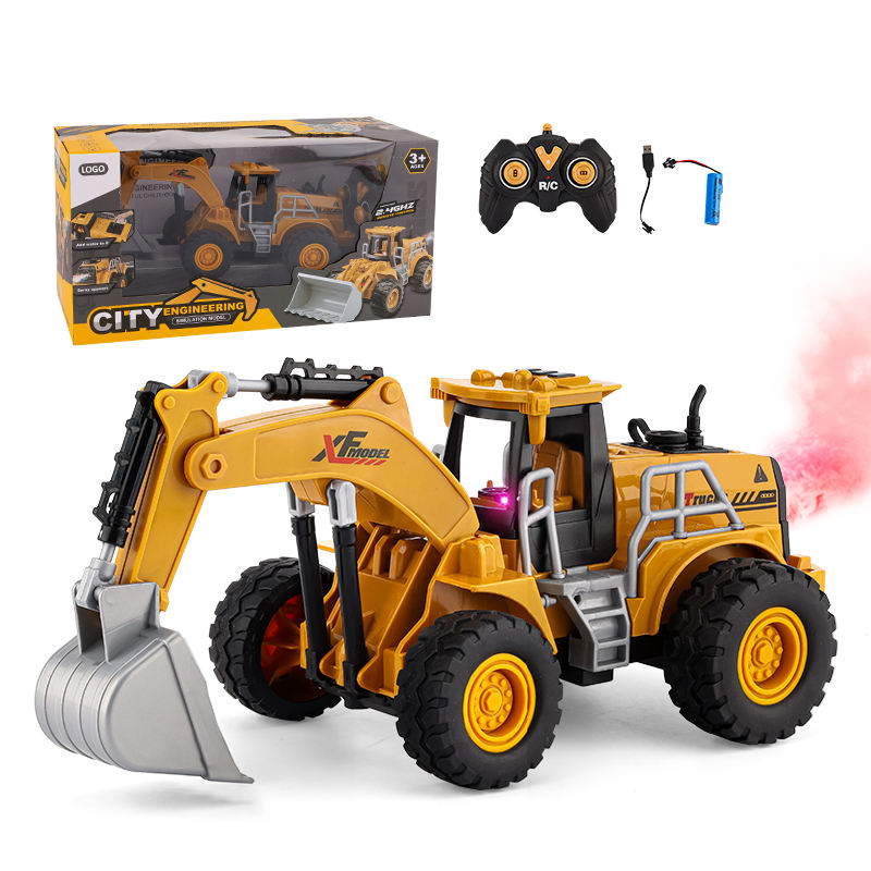 2.4GHz RC Excavator With Light & Spray