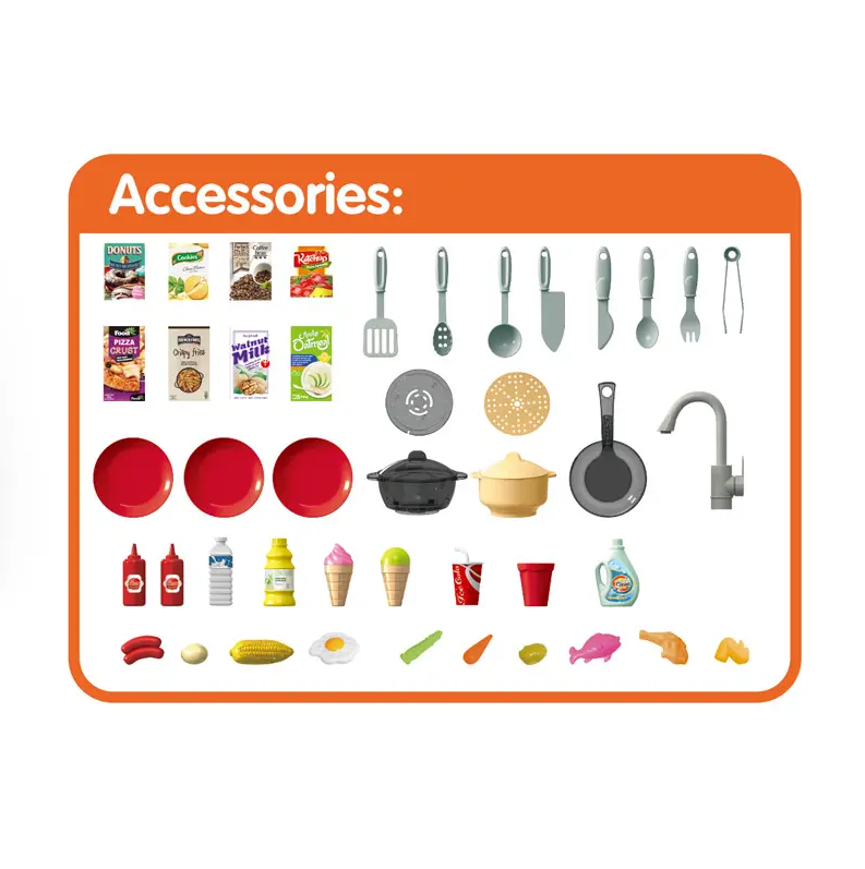 79 Pcs Talented Chef Kitchen | Running Water Sink