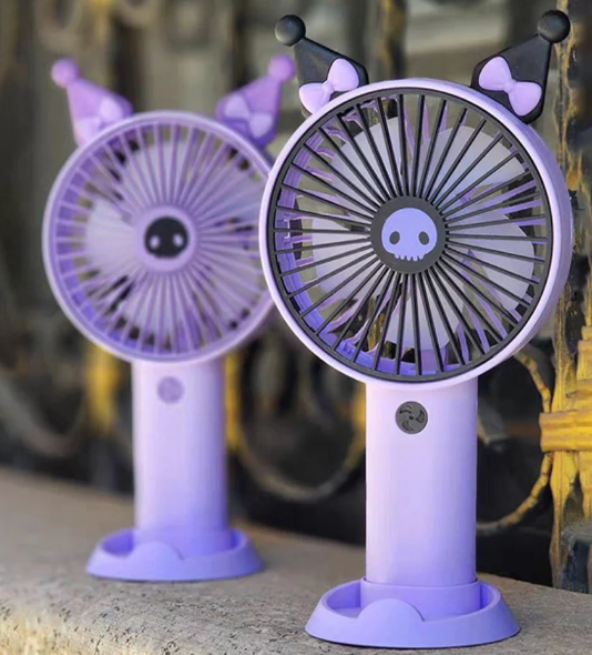 Rechargeable Kuromi Cartoon Fan