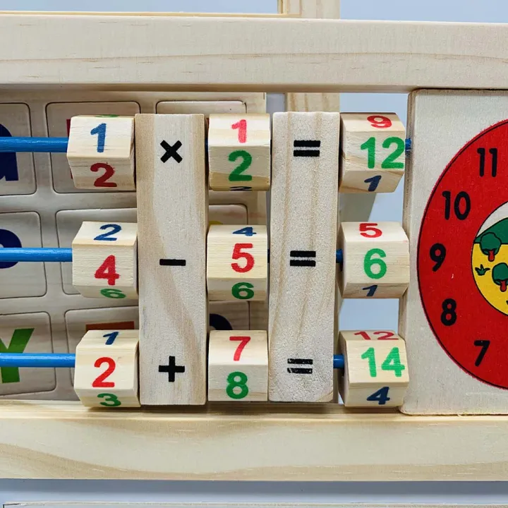 Wooden Multi-Functional Logarithmic Black & White Writing Board