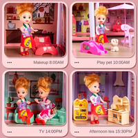 DIY 4 Floors Princess Doll House