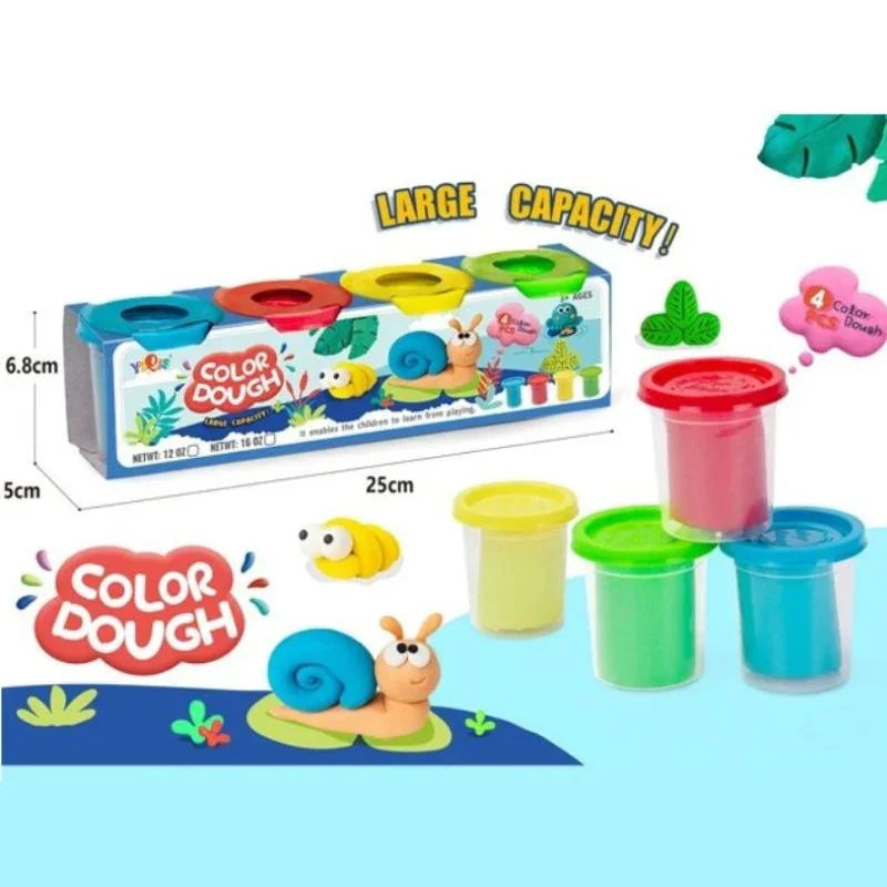 4Pcs Kids Play Color Dough Set