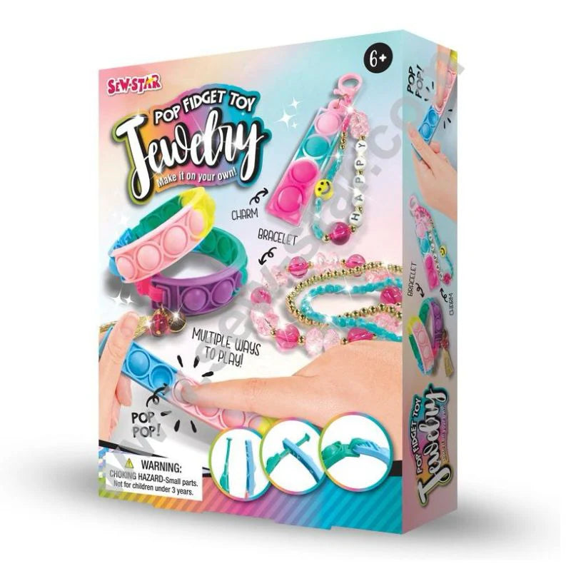 DIY Pop Fidget Jewellery Kit Toy