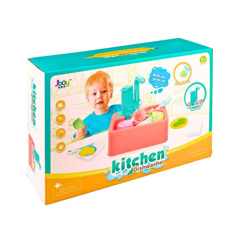 Electric Dish Washer Kitchen Sink Play Set