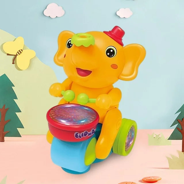 Musical Ball Blowing Elephant Beating Drum