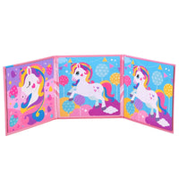 2in1 Unicorn Tri-Fold Magnetic Puzzle Book
