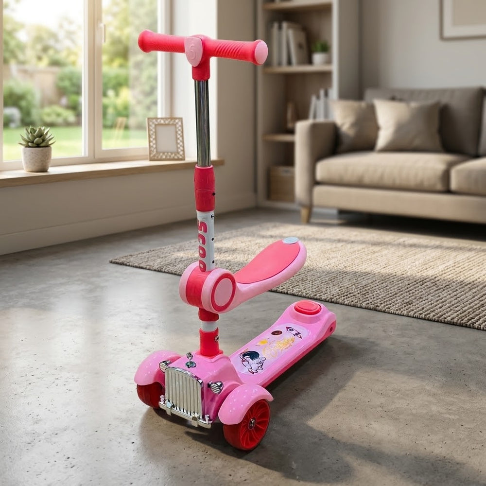 Vintage Kids Seat Scooty - Pink