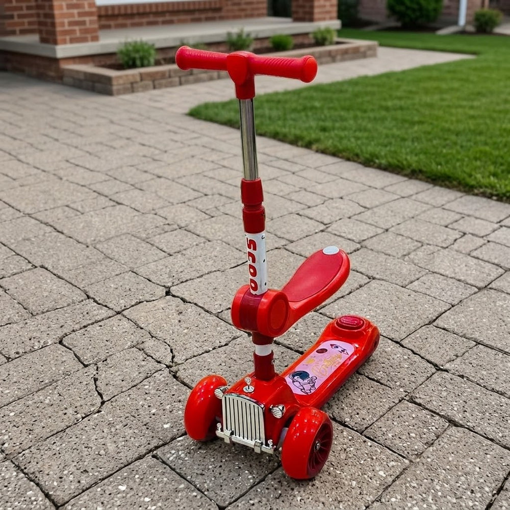 Vintage Kids Seat Scooty - Red