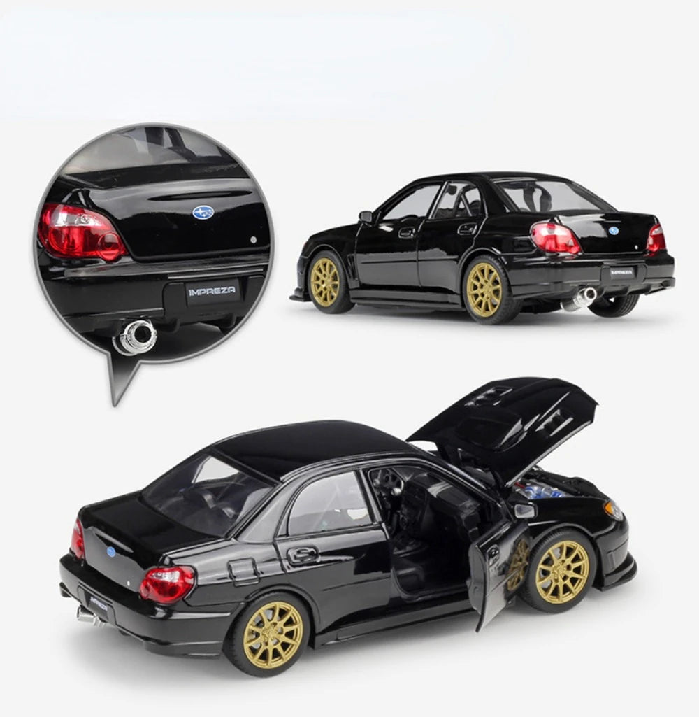 1:24 Welly Diecast Subaru Impreza WRX STI Model Car