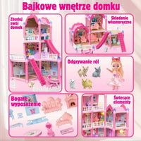 258Pcs DIY Villa Garden Dollhouse