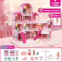 258Pcs DIY Villa Garden Dollhouse