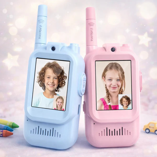 2Pcs Rechargeable Kids Video Walkie Talkie