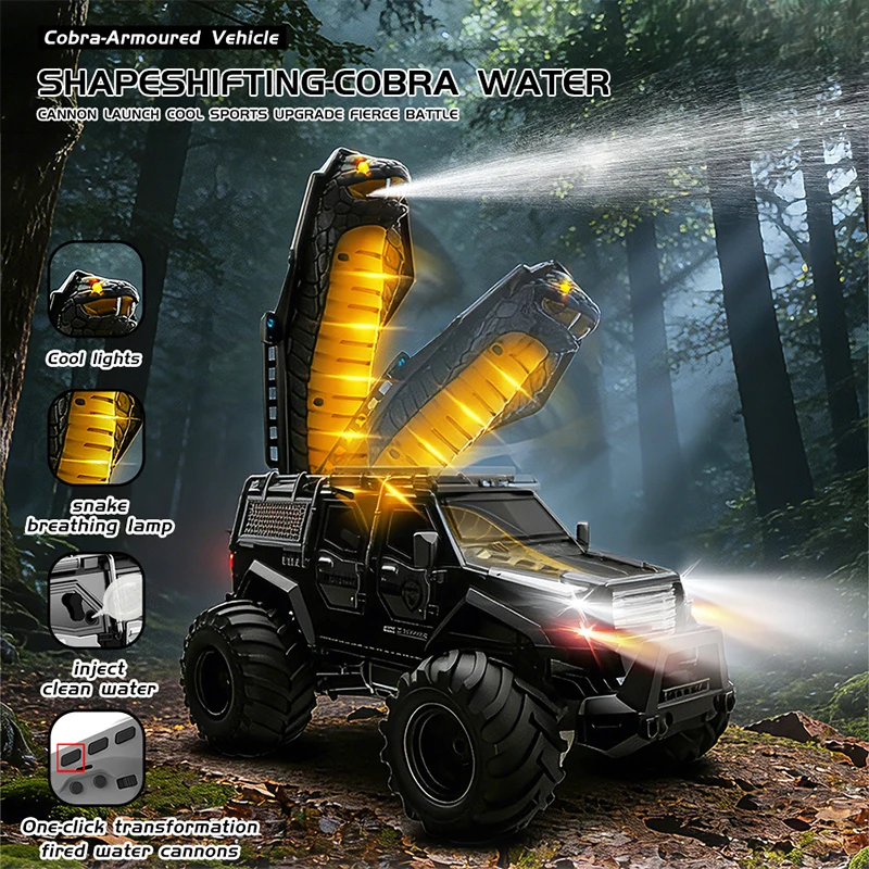 2.4GHz Remote & Watch Control Cobra Attack Rock Crawler