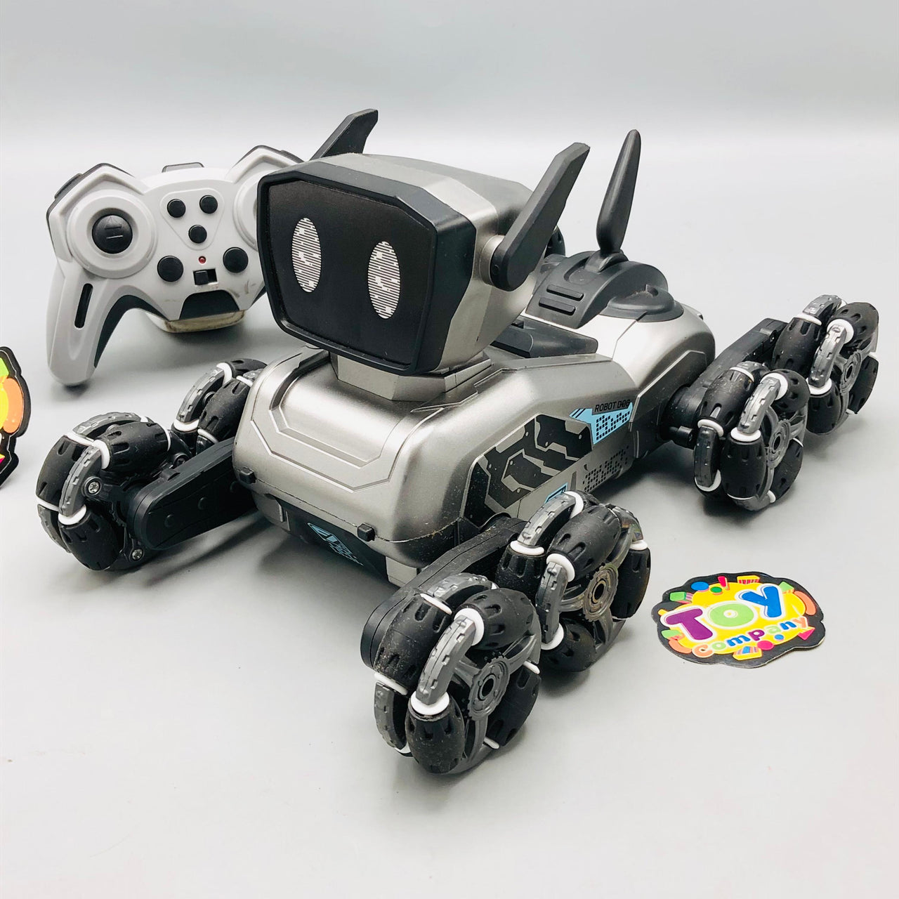 Remote & Watch Control Stunt Spray Robot Dog - Without Box