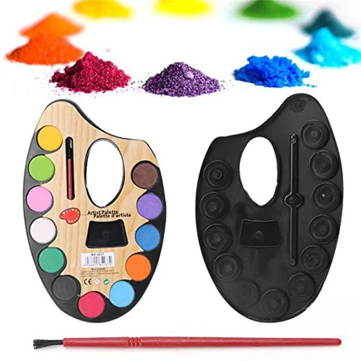 12Pcs Water Color Artist Palette