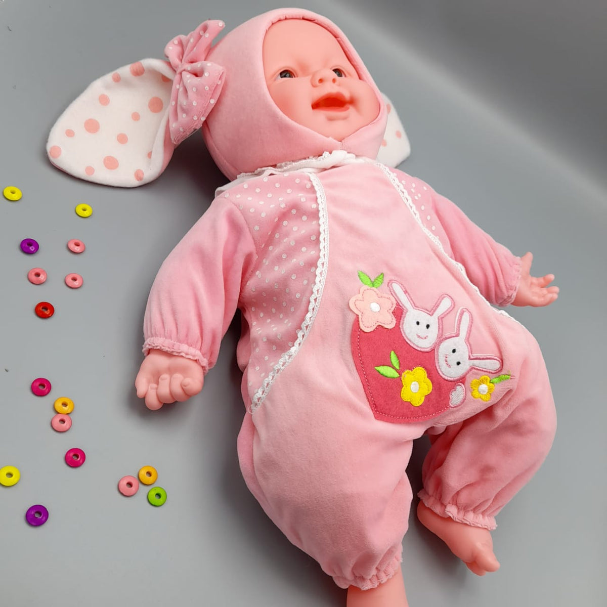 Stuffed Bunny Dress Doll