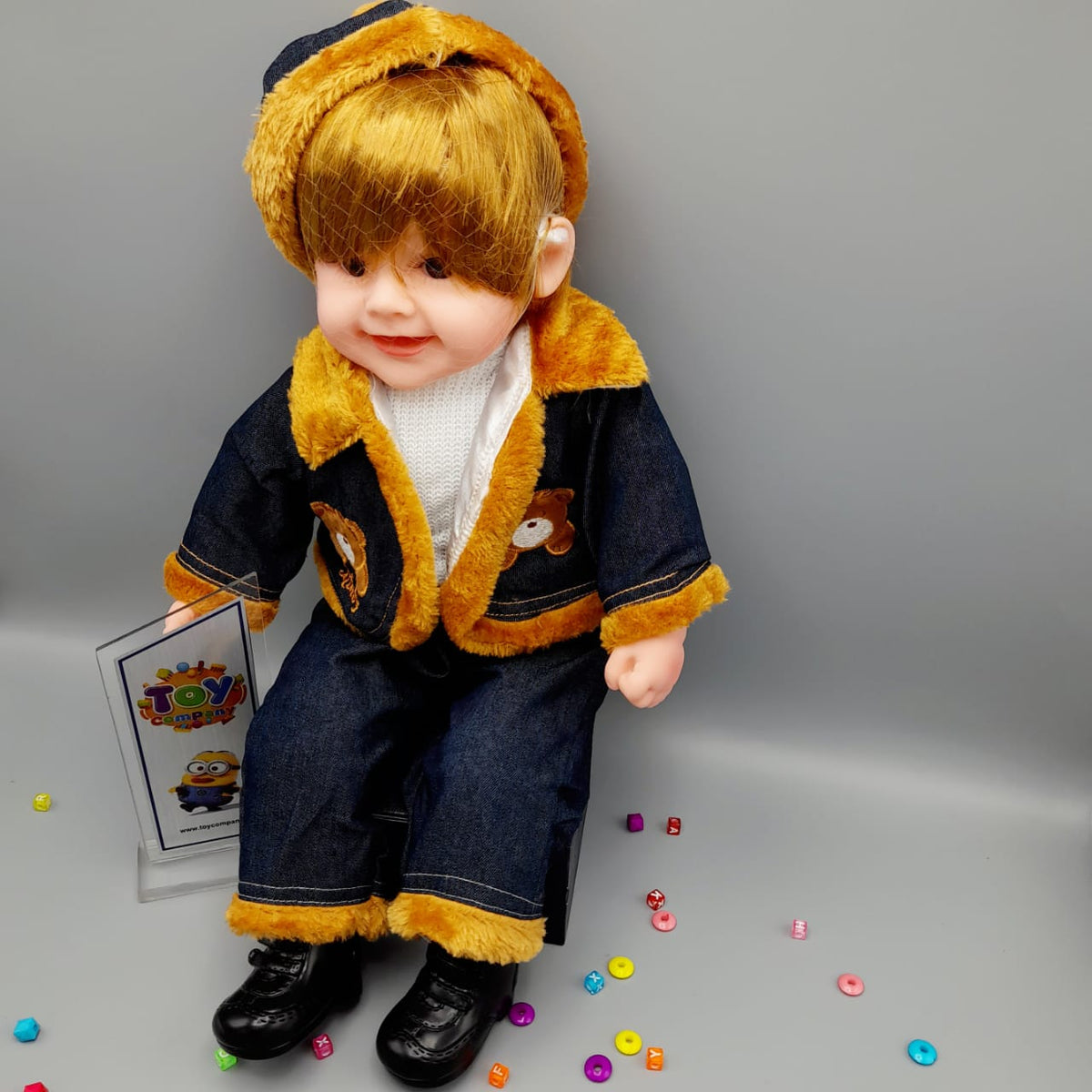 Stuffed Boy Doll with Winter Outfit