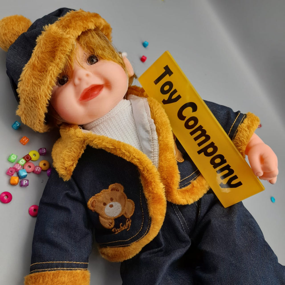 Stuffed Boy Doll with Winter Outfit