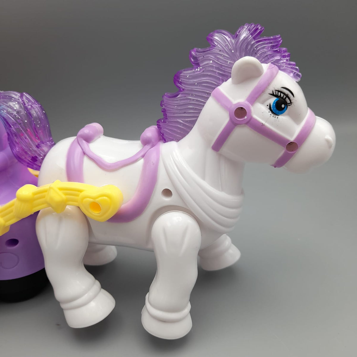 Flashing Musical Horse With Carriage