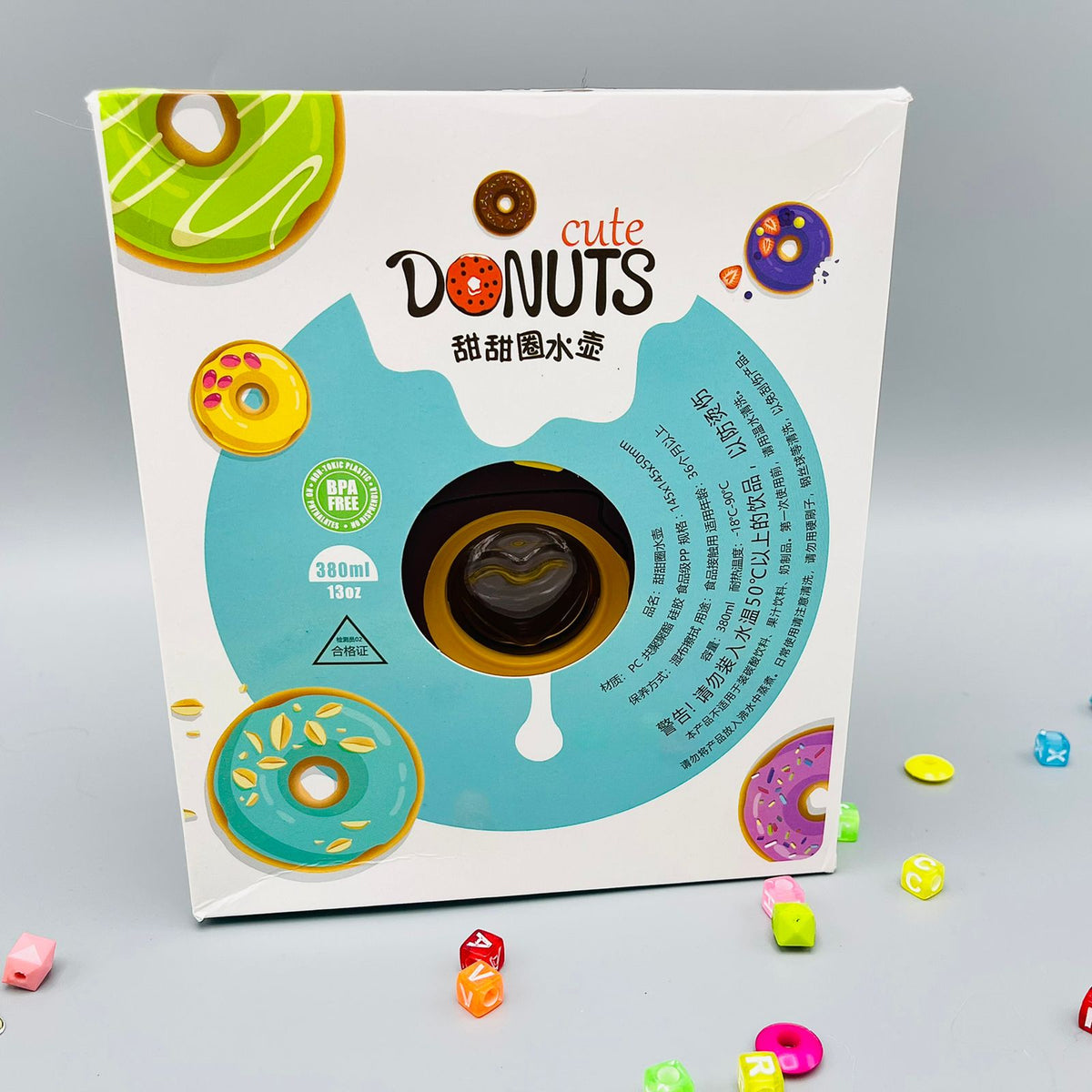 Protable Creative Donut Shaped Water Bottle
