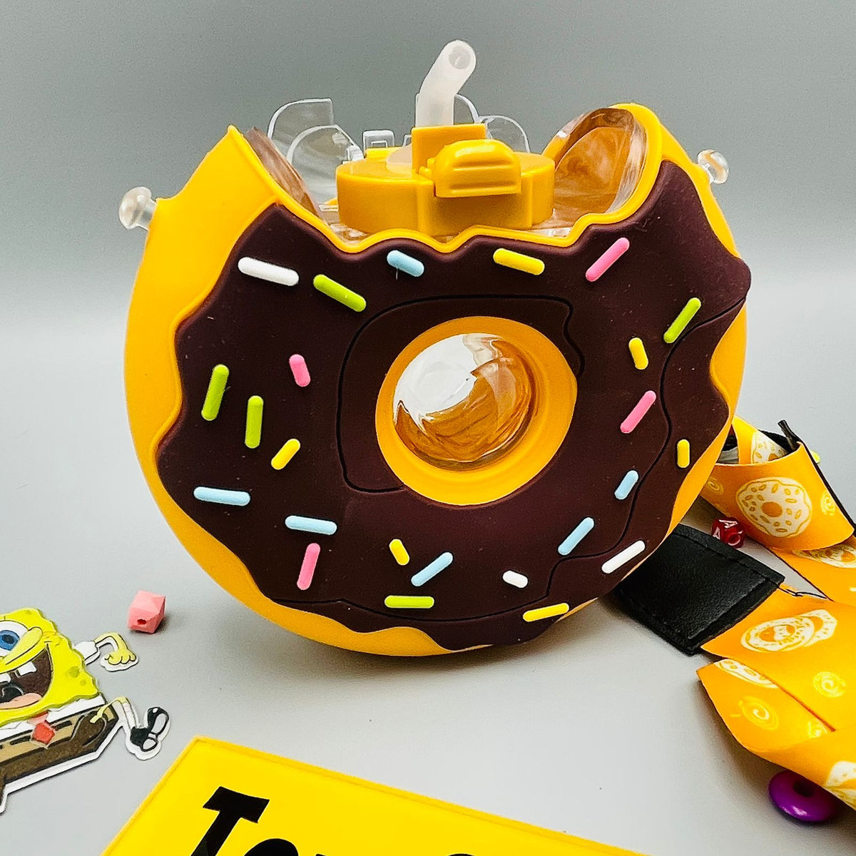 Protable Creative Donut Shaped Water Bottle