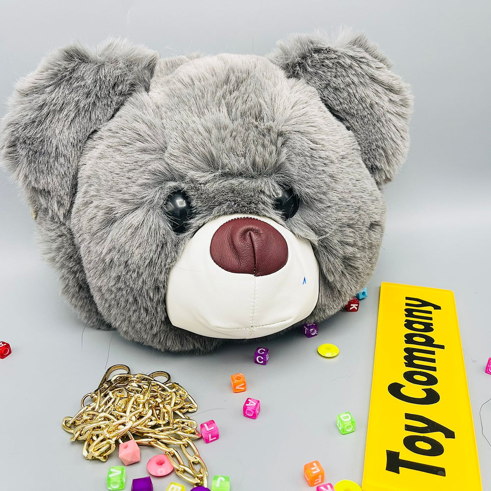 Cute Teddy Bear Face Crossbody Bag