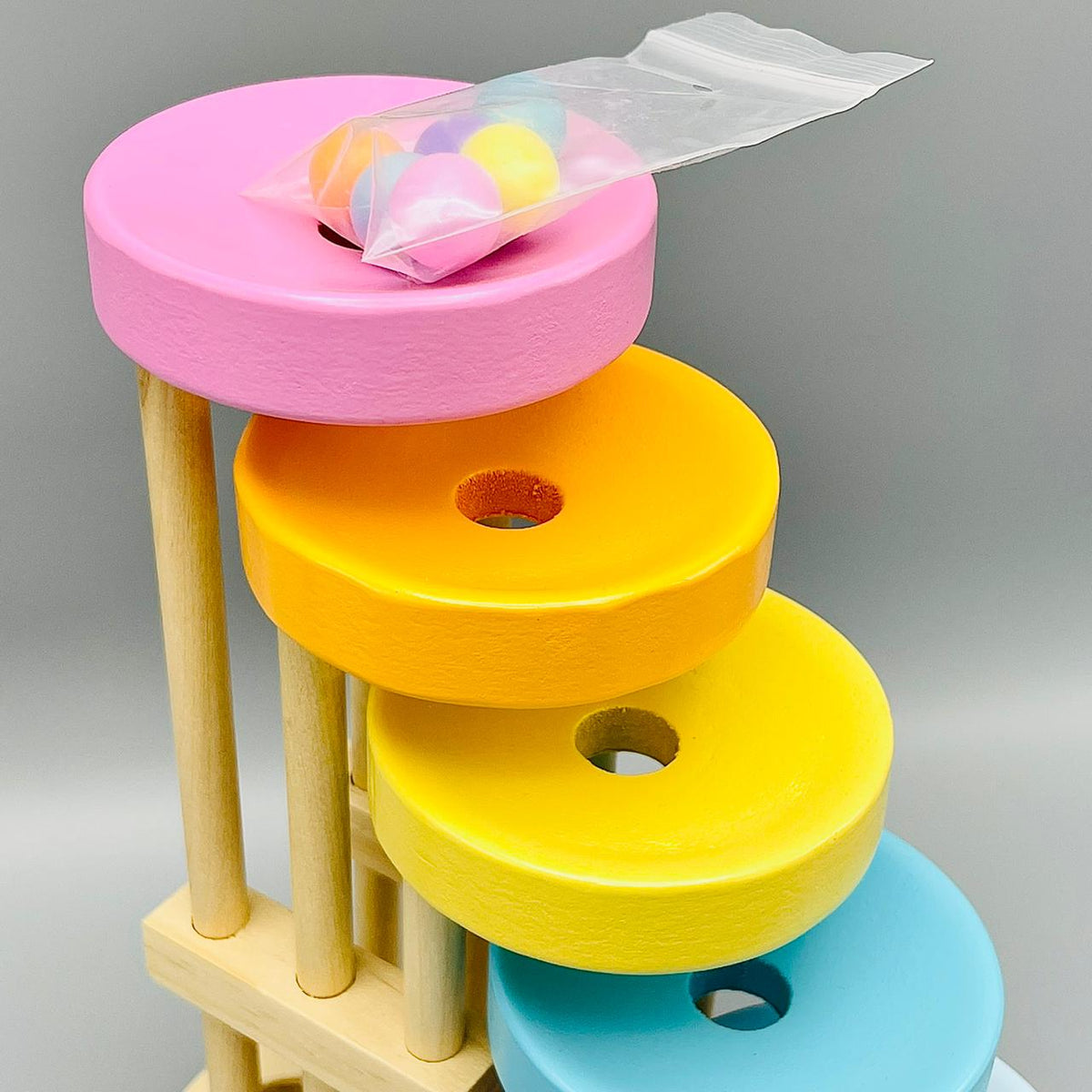Montessori Wooden Toy Ball Waterfall