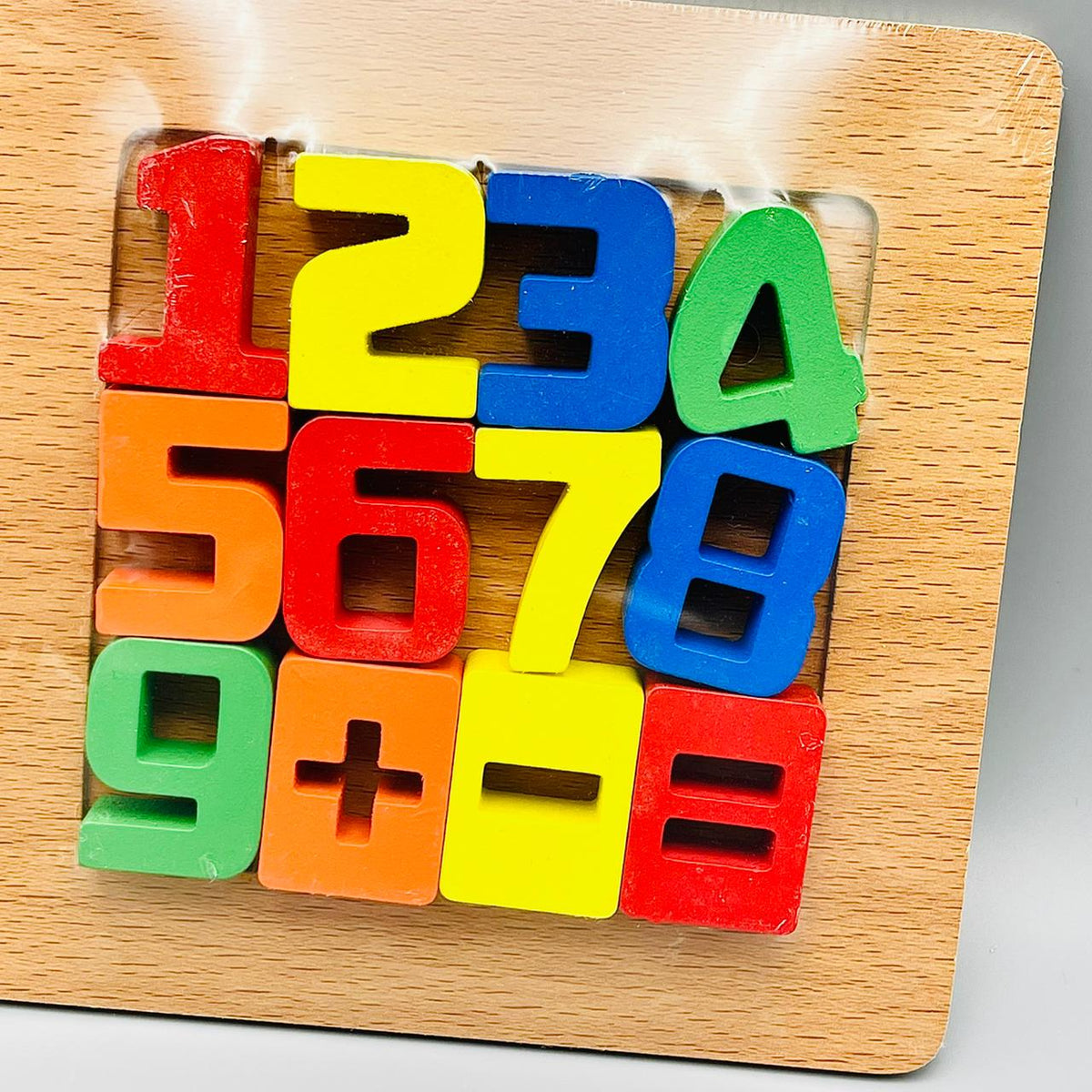 Wooden 3D Number Shaped Puzzle