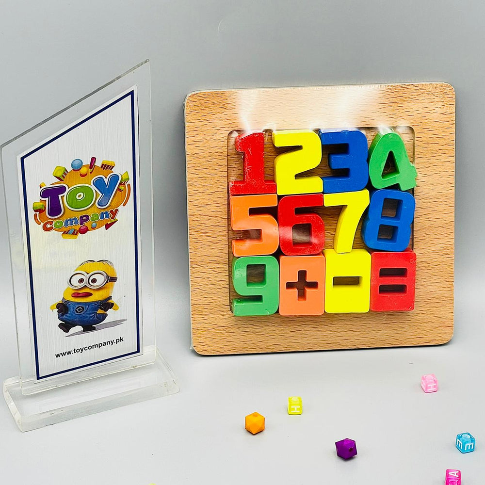 Wooden 3D Number Shaped Puzzle