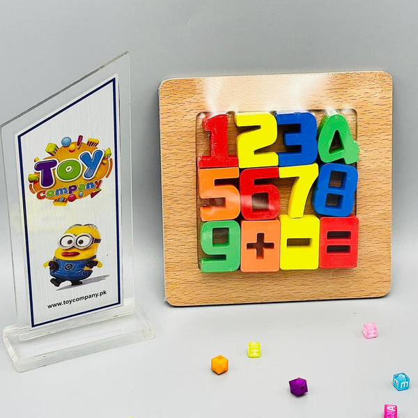 Wooden 3D Number Shaped Puzzle