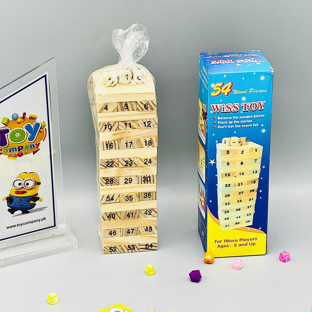 Digital Wooden Tower Building Blocks