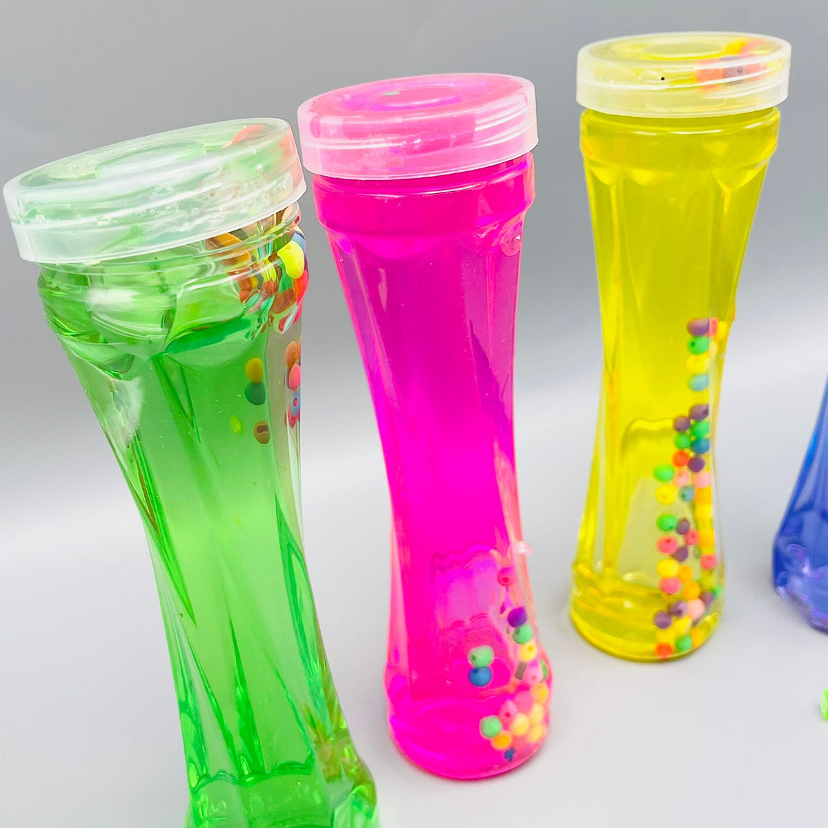 Beaded Jelly Clay Slime in Bottle Shaped Jar