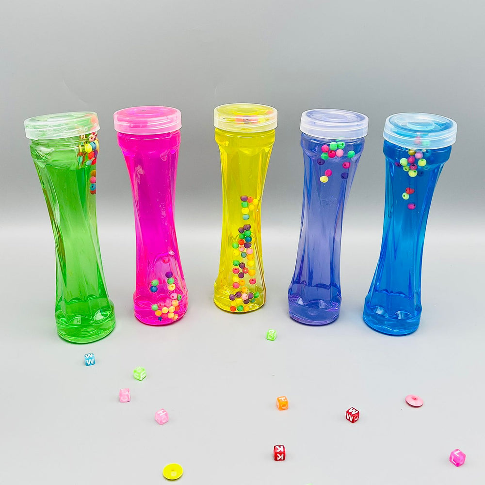 Beaded Jelly Clay Slime in Bottle Shaped Jar