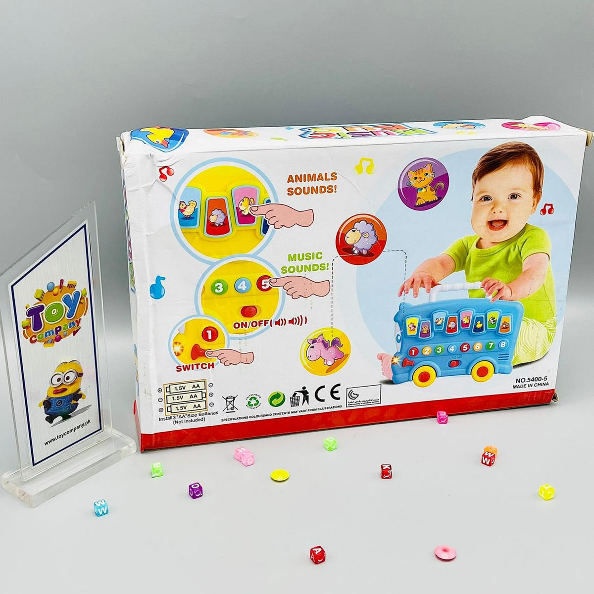 Magical Musical Animal Toy Bus - For Kids