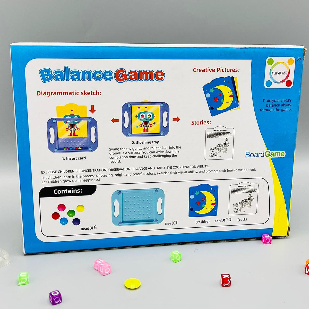 Hand-Held Balance Ball Maze Board