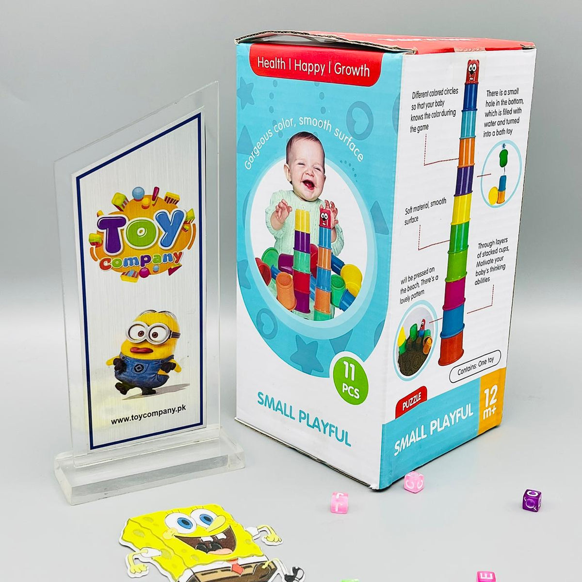 Stacking Cups Towers Pyramid - 11PCS