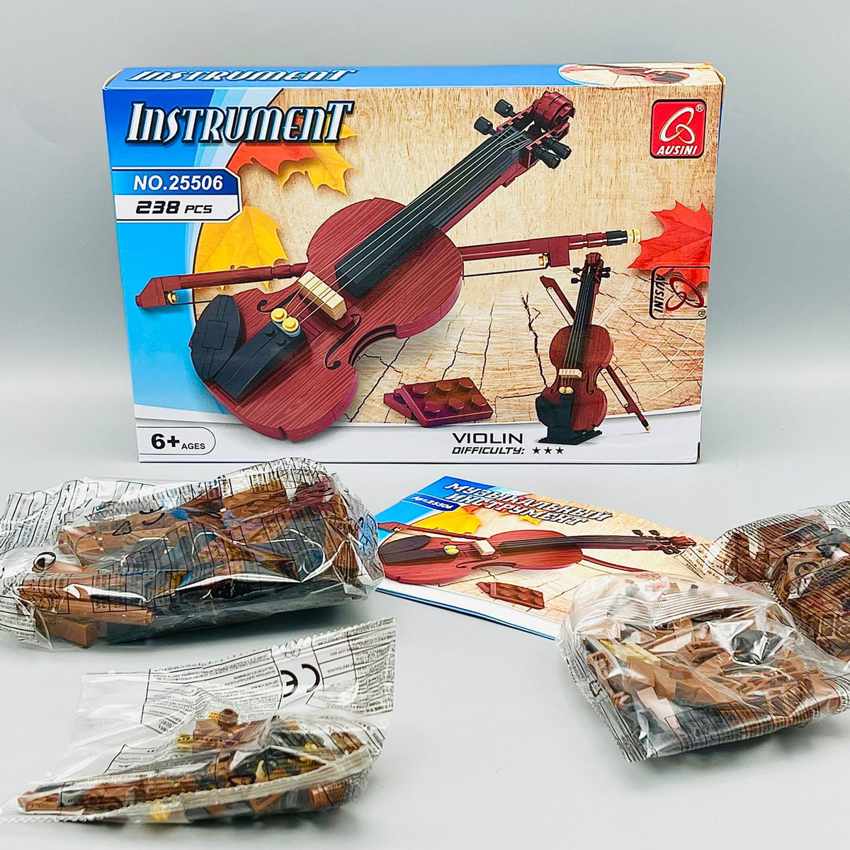 Musical Instruments Plastic Violin Building Blocks
