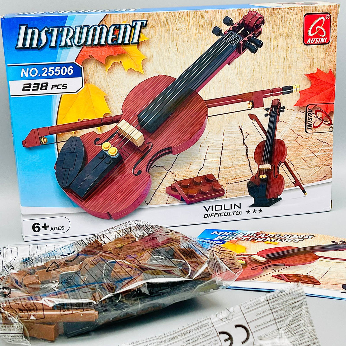 Musical Instruments Plastic Violin Building Blocks