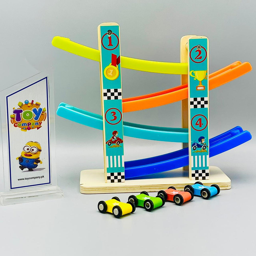 Four Track Wooden Play Set