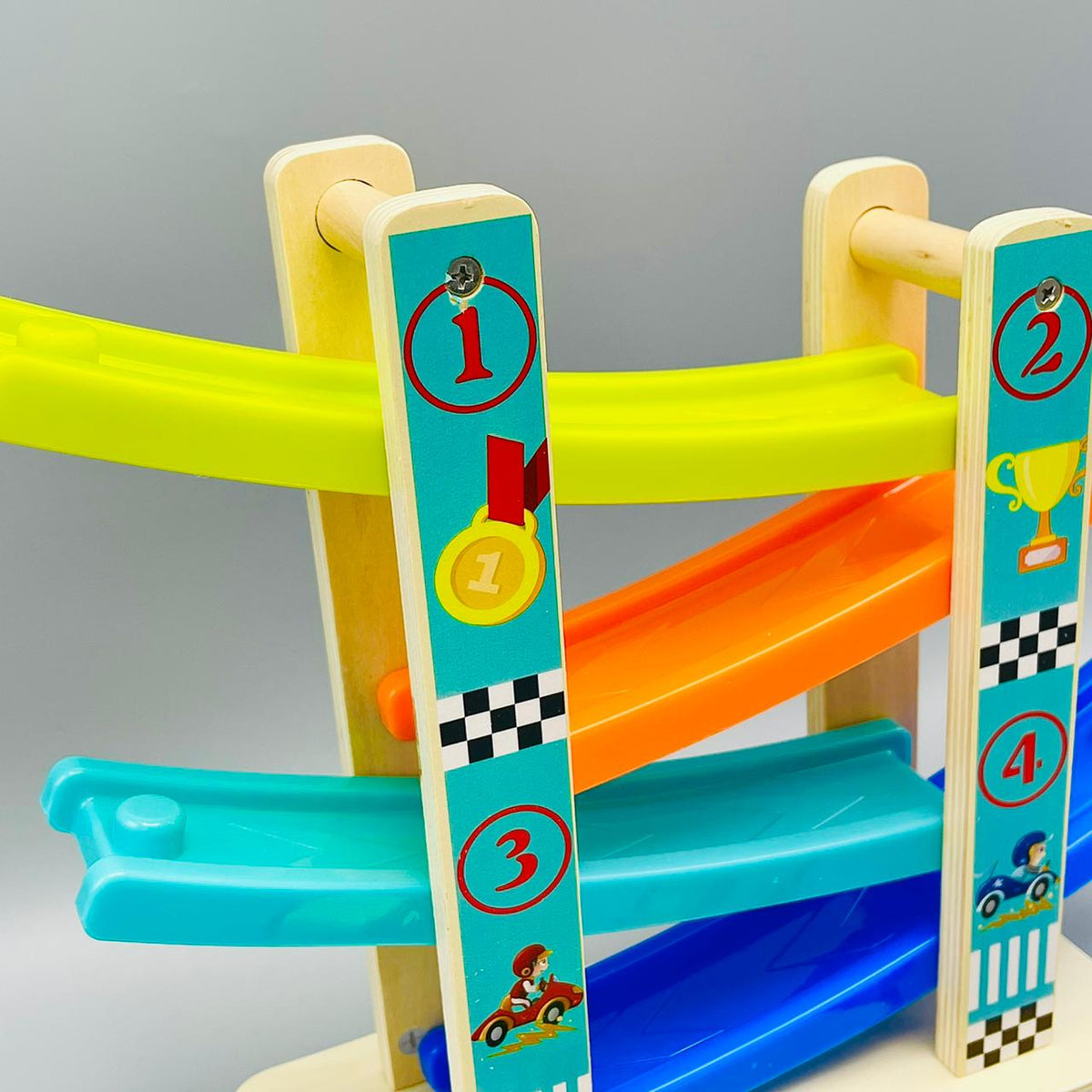 Four Track Wooden Play Set