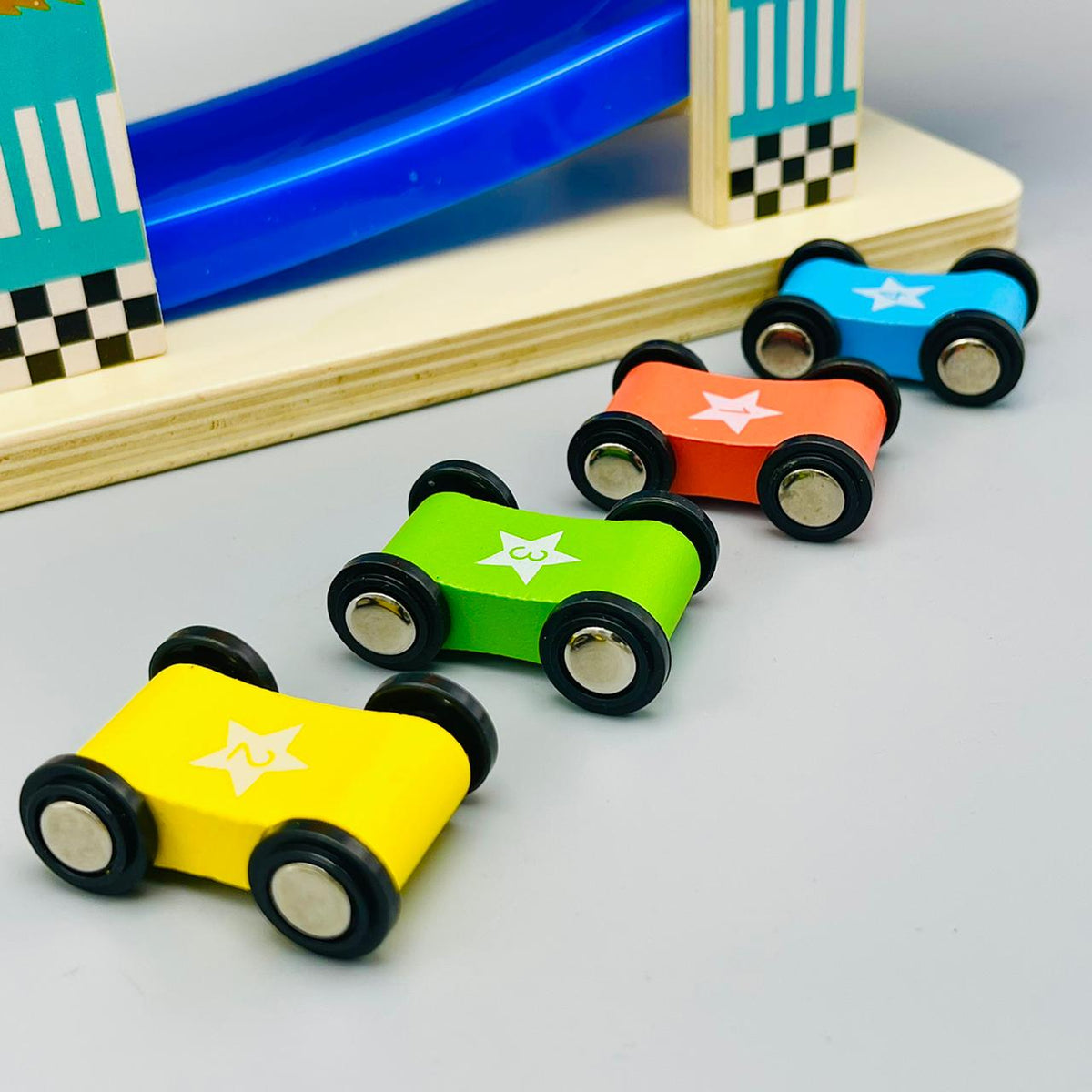 Four Track Wooden Play Set