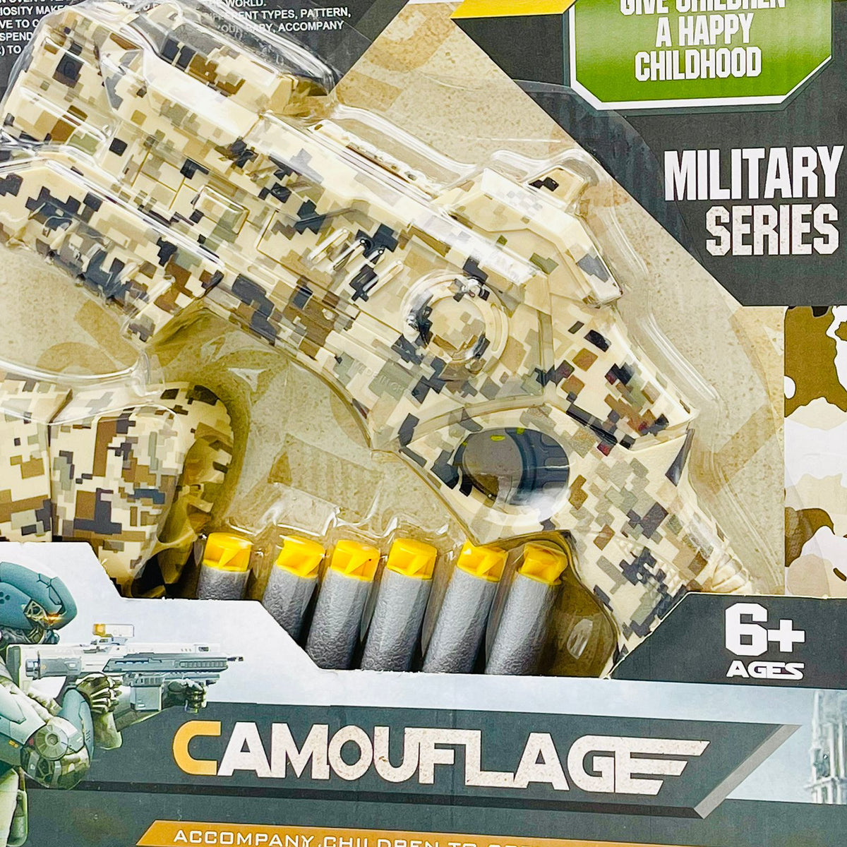 Comuflage Army Soft Bullet Nerf Gun